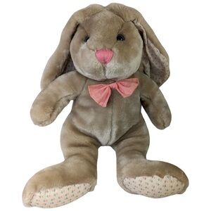 VTG Commonwealth Beige Rabbit Plush 16 Inch Tulip Ears Paws 1993 Stuffed Animal